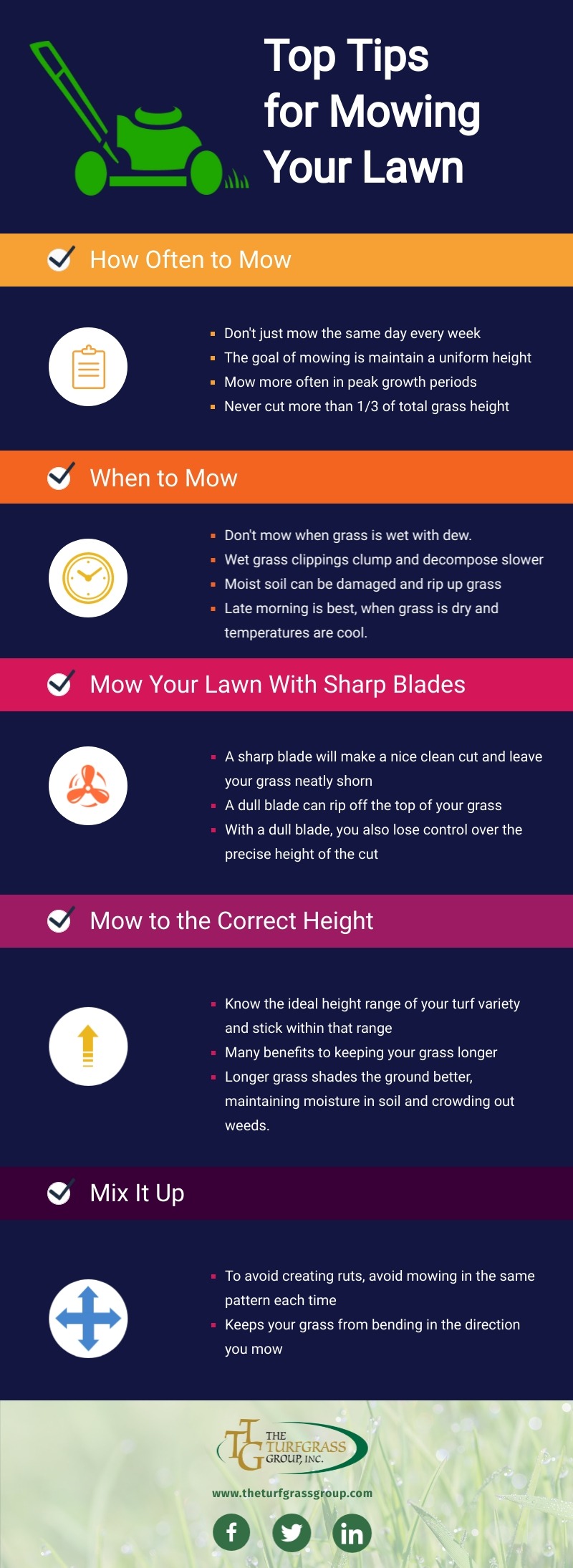 Our Top Tips for Mowing Your Lawn | The Turfgrass Group Inc